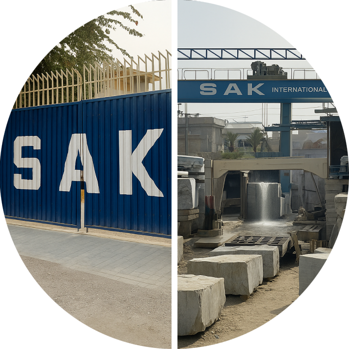 Marble processing factory